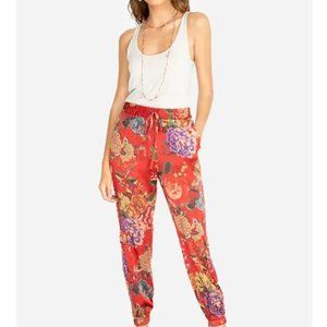 Johnny Was Lodi Silk Print Pant